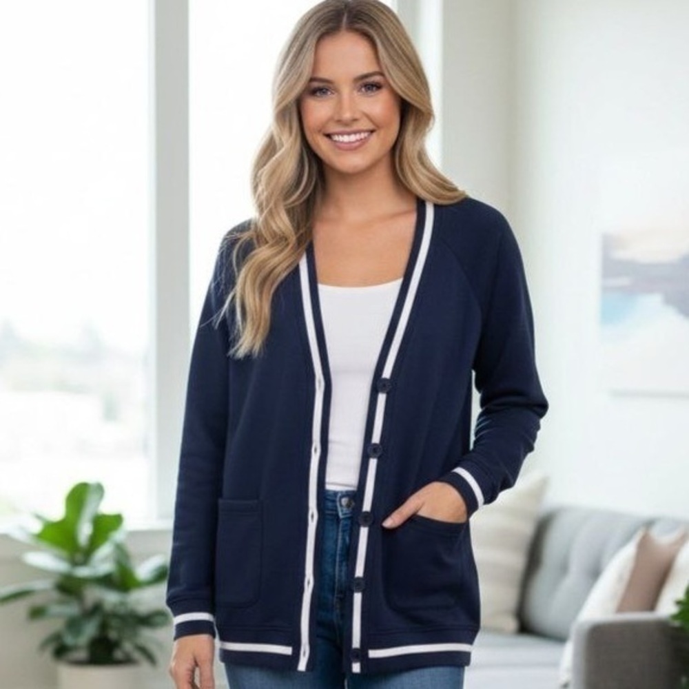 GAP Women's Oversized Button Varsity Cardigan NWT